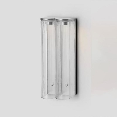 Giulia Minimalist LED Double Tube Glass Wall Light Giulia Minimalist LED Double Tube Glass Wall Light