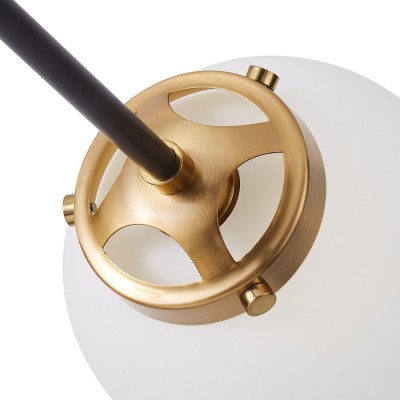 Ava Creative 12 Lights Globe Milk Glass Linear Chandelier Ava Creative 12 Lights Globe Milk Glass Linear Chandelier