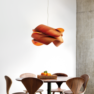 Alma Natural Wood Link Suspension Pendant Light