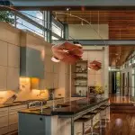 Alma Natural Wood Link Suspension Pendant Light Alma Natural Wood Link Suspension Pendant Light