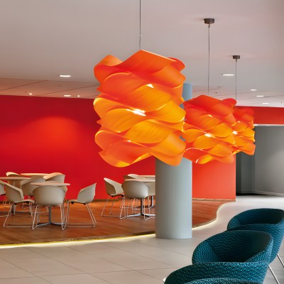 Alma Natural Wood Link Suspension Pendant Light