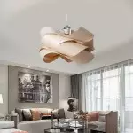 Alma Natural Wood Link Suspension Pendant Light Alma Natural Wood Link Suspension Pendant Light