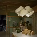 Alma Natural Wood Link Suspension Pendant Light Alma Natural Wood Link Suspension Pendant Light
