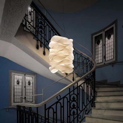 Alma Natural Wood Link Suspension Pendant Light