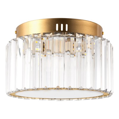 Collins Retro Crystal Drum Semi Flush Mount Ceiling Light