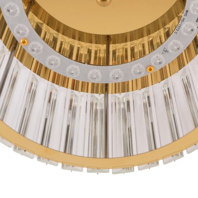 Collins Retro Crystal Drum Semi Flush Mount Ceiling Light