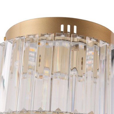 Collins Retro Crystal Drum Semi Flush Mount Ceiling Light