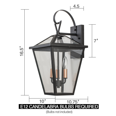 Douglas Industrial Black Metal Lantern Wall Sconce Douglas Industrial Black Metal Lantern Wall Sconce