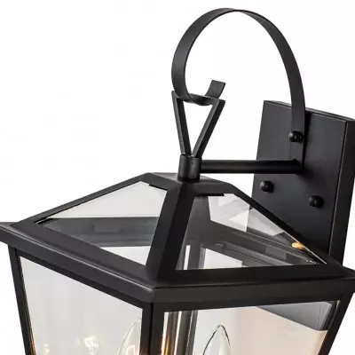 Douglas Industrial Black Metal Lantern Wall Sconce Douglas Industrial Black Metal Lantern Wall Sconce
