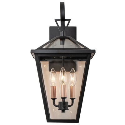 Douglas Industrial Black Metal Lantern Wall Sconce Douglas Industrial Black Metal Lantern Wall Sconce