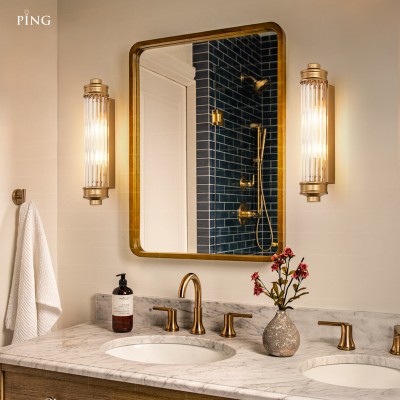 Raelin Retro Cylindrical Ribbed Glass Sconce Raelin Retro Cylindrical Ribbed Glass Sconce
