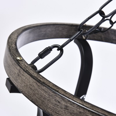 Richardson Industrial Black Wrought Iron Cage Pendant Light Richardson Industrial Black Wrought Iron Cage Pendant Light