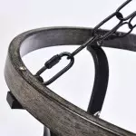 Richardson Industrial Black Wrought Iron Cage Pendant Light Richardson Industrial Black Wrought Iron Cage Pendant Light