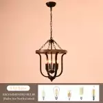 Richardson Industrial Black Wrought Iron Cage Pendant Light Richardson Industrial Black Wrought Iron Cage Pendant Light