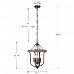 Richardson Industrial Black Wrought Iron Cage Pendant Light Richardson Industrial Black Wrought Iron Cage Pendant Light