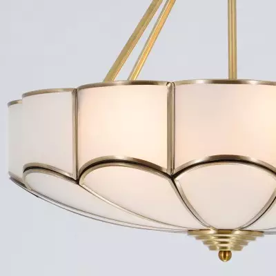 Palmer Retro Acrylic Flower Semi Flush Mount Chandelier