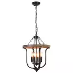 Richardson Industrial Black Wrought Iron Cage Pendant Light Richardson Industrial Black Wrought Iron Cage Pendant Light