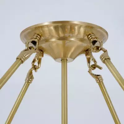 Palmer Retro Acrylic Flower Semi Flush Mount Chandelier