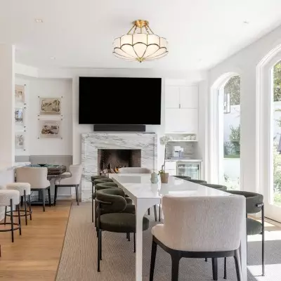 Palmer Retro Acrylic Flower Semi Flush Mount Chandelier