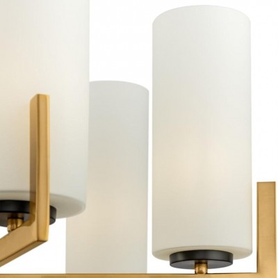 Lune Farmhouse Milk Glass Cylindrical Shade Chandelier Lune Farmhouse Milk Glass Cylindrical Shade Chandelier