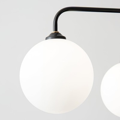 Maytoni Modern 5 Lights White Glass Globe Chandelier Maytoni Modern 5 Lights White Glass Globe Chandelier