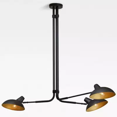 Crawford French Country 3 Arms Metal Chandelier