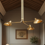 Crawford French Country 3 Arms Metal Chandelier