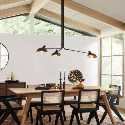 Crawford French Country 3 Arms Metal Chandelier