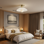 Brendle Farmhouse White Milk Glass Round Ceiling Light Brendle Farmhouse White Milk Glass Round Ceiling Light