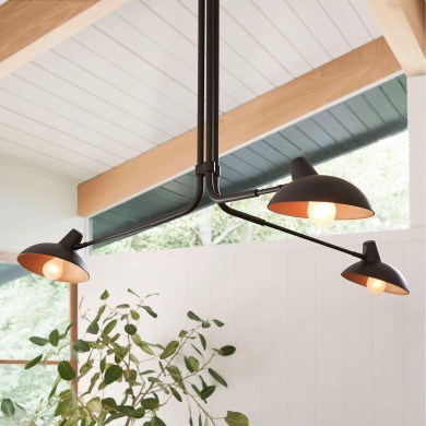 Crawford French Country 3 Arms Metal Chandelier