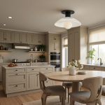 Brendle Farmhouse White Milk Glass Round Ceiling Light Brendle Farmhouse White Milk Glass Round Ceiling Light