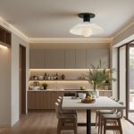 Brendle Farmhouse White Milk Glass Round Ceiling Light Brendle Farmhouse White Milk Glass Round Ceiling Light