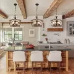 Cael Farmhouse Drum Wood Chandelier Cael Farmhouse Drum Wood Chandelier