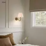 Stefania Rustic Pleated Fabric Shade Sconce