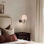 Stefania Rustic White Pleated Fabric Shade Sconce