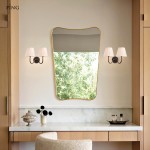 Stefania Rustic White Pleated Fabric Shade Sconce