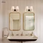 Stefania Rustic White Pleated Fabric Shade Sconce