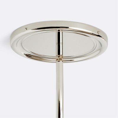 Hanahs Farmhouse Milk Glass Scalloped Shade Pendant Light