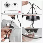 Florentine Rustic Brass Dome Clear Glass Pendant Light Florentine Rustic Brass Dome Clear Glass Pendant Light