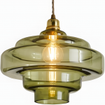 Yves Vintage Tiered Glass Pendant Light