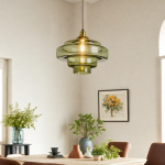 Yves Vintage Tiered Glass Pendant Light