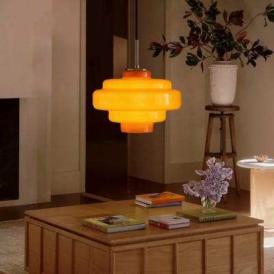 Yves Vintage Tiered Glass Pendant Light