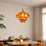 Yves Vintage Tiered Glass Pendant Light