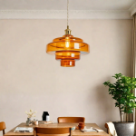 Yves Vintage Tiered Glass Pendant Light
