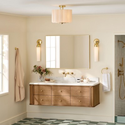 Hanahs Farmhouse Milk Glass Scalloped Shade Ceiling Light Hanahs Farmhouse Milk Glass Scalloped Shade Ceiling Light