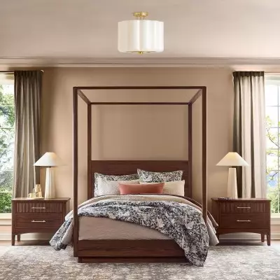 Hanahs Farmhouse Milk Glass Scalloped Shade Ceiling Light Hanahs Farmhouse Milk Glass Scalloped Shade Ceiling Light