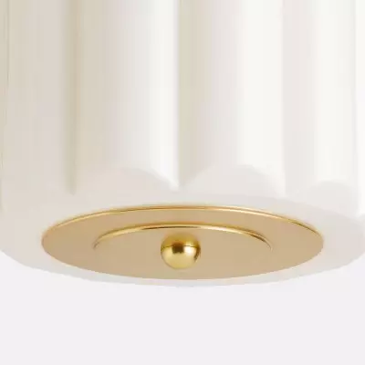 Hanahs Farmhouse Milk Glass Scalloped Shade Ceiling Light Hanahs Farmhouse Milk Glass Scalloped Shade Ceiling Light