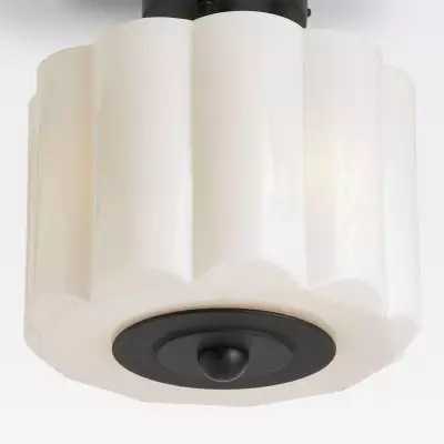 Hanahs Farmhouse Milk Glass Scalloped Shade Ceiling Light Hanahs Farmhouse Milk Glass Scalloped Shade Ceiling Light