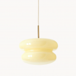 Josie Cream Bauhaus Opal Glass Pendant Light Josie Cream Bauhaus Opal Glass Pendant Light