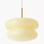 Josie Cream Bauhaus Opal Glass Pendant Light Josie Cream Bauhaus Opal Glass Pendant Light